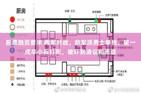 股票融资要求 两军对战，敌军派勇士单挑，被一戍卒小兵打死，被吓到请议和而退