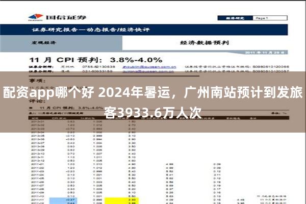 配资app哪个好 2024年暑运，广州南站预计到发旅客3933.6万人次