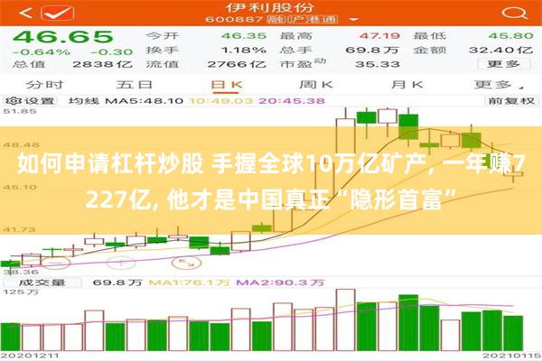 如何申请杠杆炒股 手握全球10万亿矿产, 一年赚7227亿, 他才是中国真正“隐形首富”